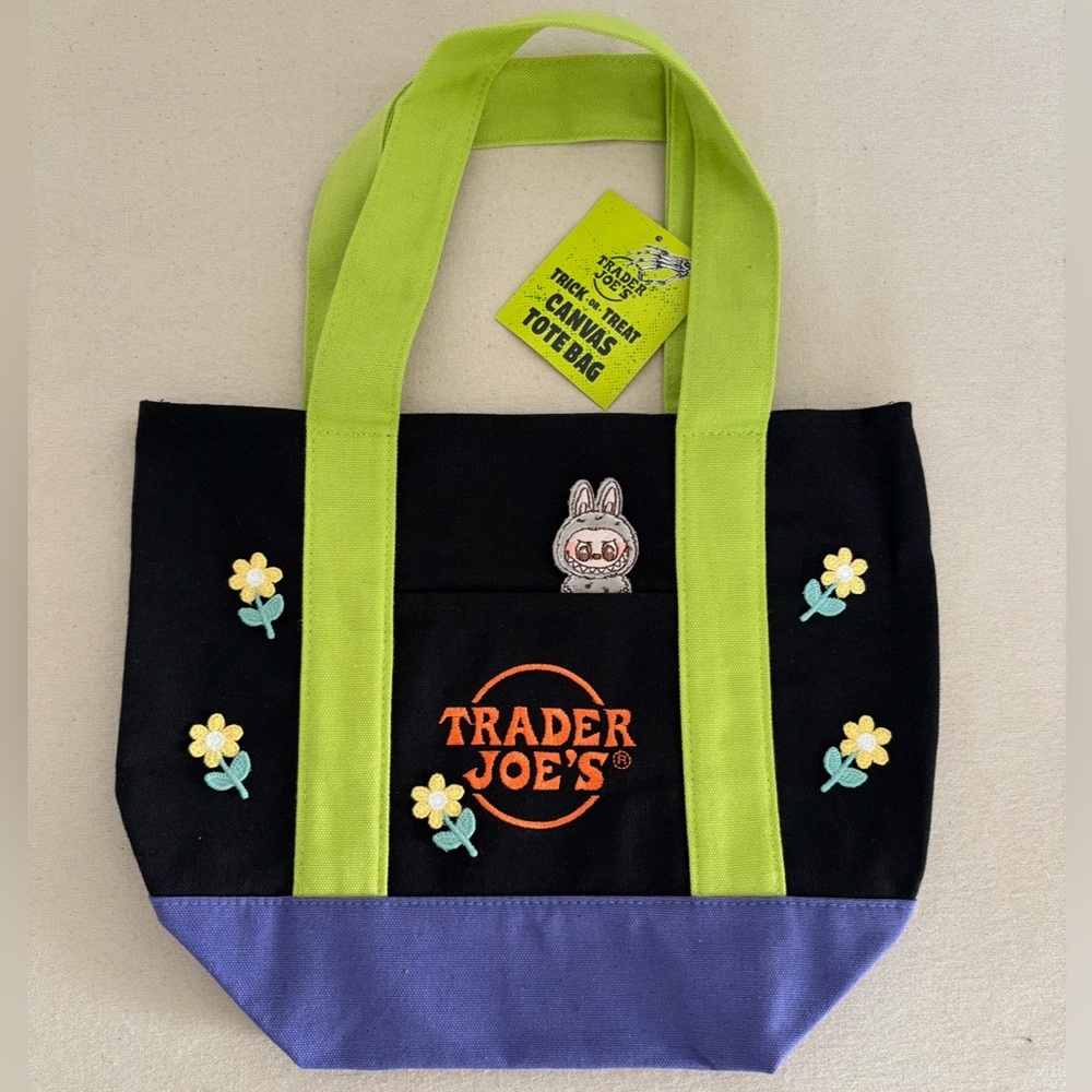 Trader Joe's Halloween Limited Edition Custom Mini Tote Bag Labubu Tote Bag